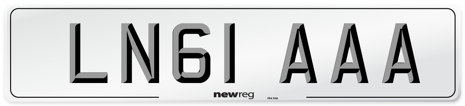 LN61 AAA Number Plate from New Reg